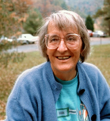 Photograph of Elisabeth Kubler-Ross taken by Mary Stefanazzi at her farm in Head Waters (VA) USA in October 1991